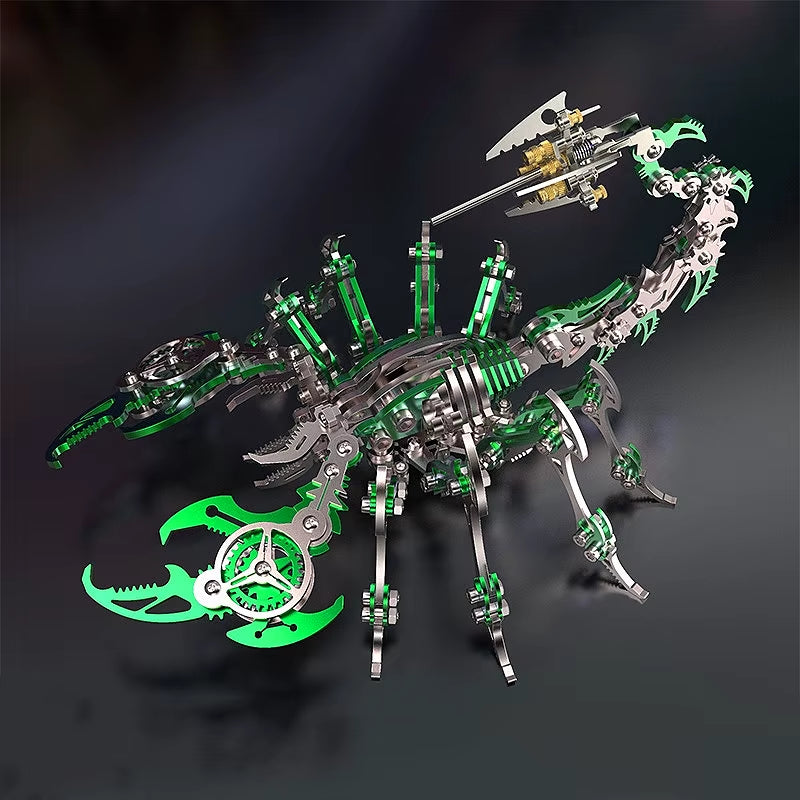 3D Scorpions Metal Puzzle Steampunk Mechanical Insect Model Kit Floatingcity Steel Warcraft Assemble Jhandmade Toy for Adults