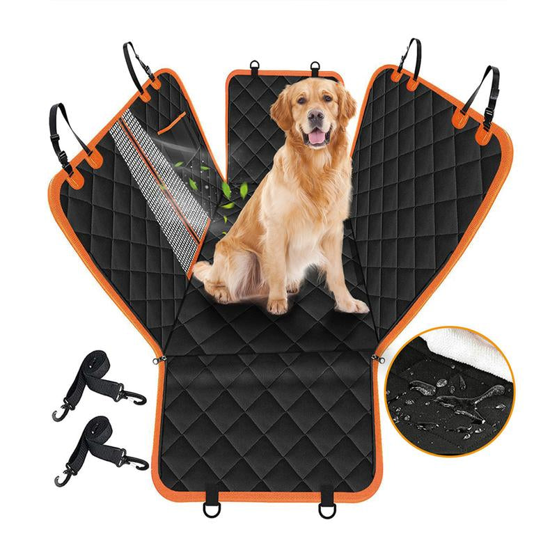 Victoper Dog Car Seat Cover, 600D Heavy Durable Dog Seat Cover for Back Seat, 100% Waterproof Scratch Proof Nonslip Dog Hammock for Car with Side Flap, Pet Back Seat Covers for Cars Sedan SUV Trucks