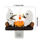 Ghost Campfire Flickering Night Light 2024 Halloween Festival Lantern Fire Night Light Wall Decoration Lovely Lamp